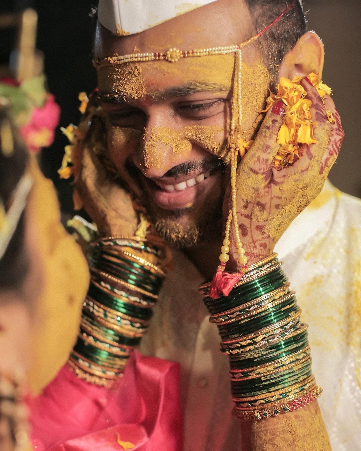 Haldi wedding photography by Black Stallion Films