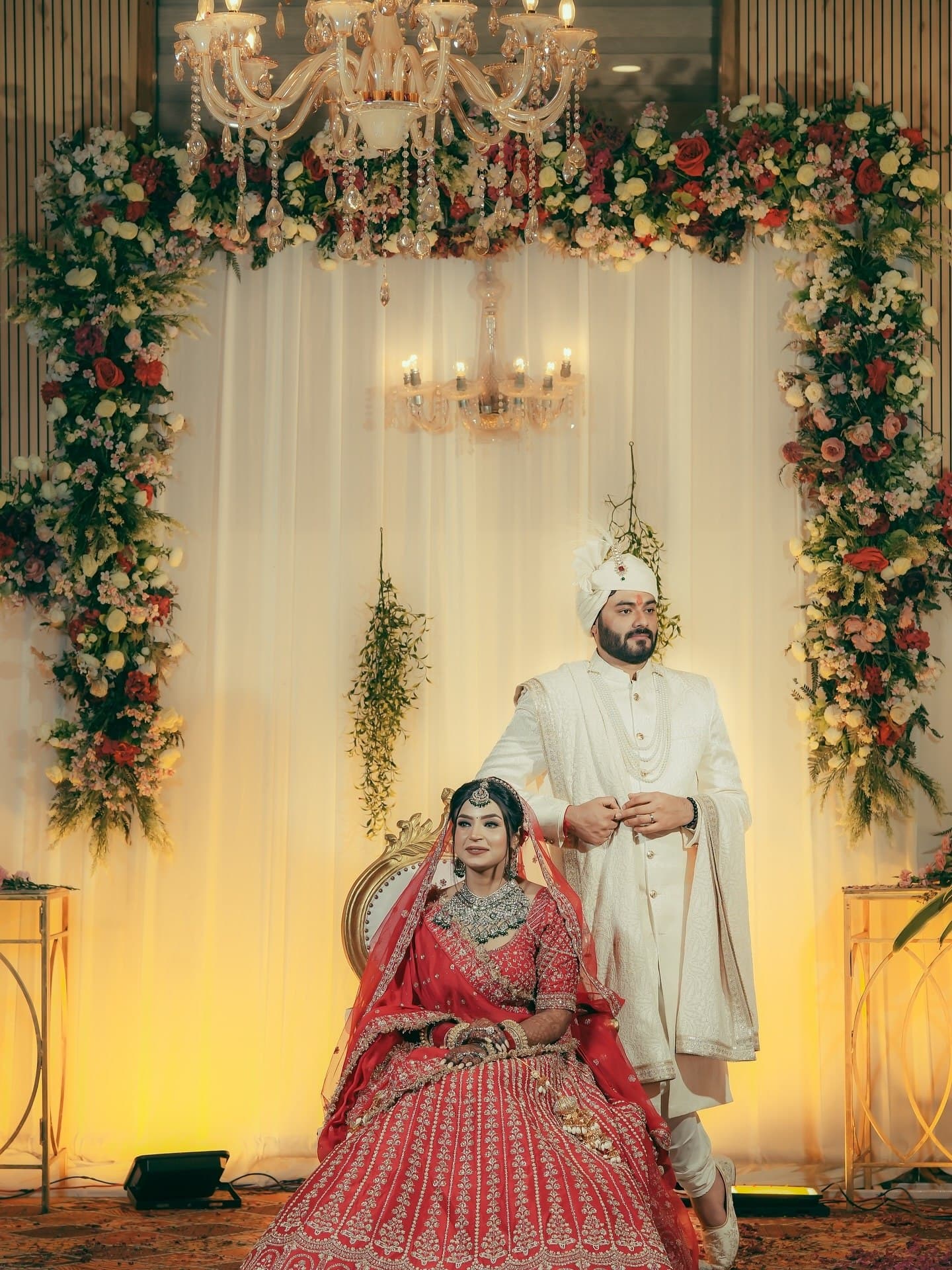 Grand wedding reception in Mohali luxury resort